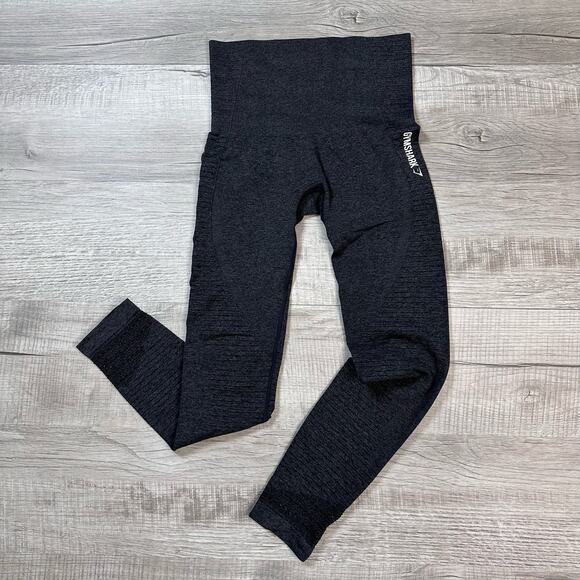 Gymshark Stretch Running/Yoga Pant/Leggings WMNS Small Gray Gym Workout Tapered - Picture 4 of 8